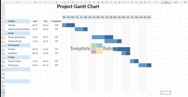 Simple Project Gantt Chart